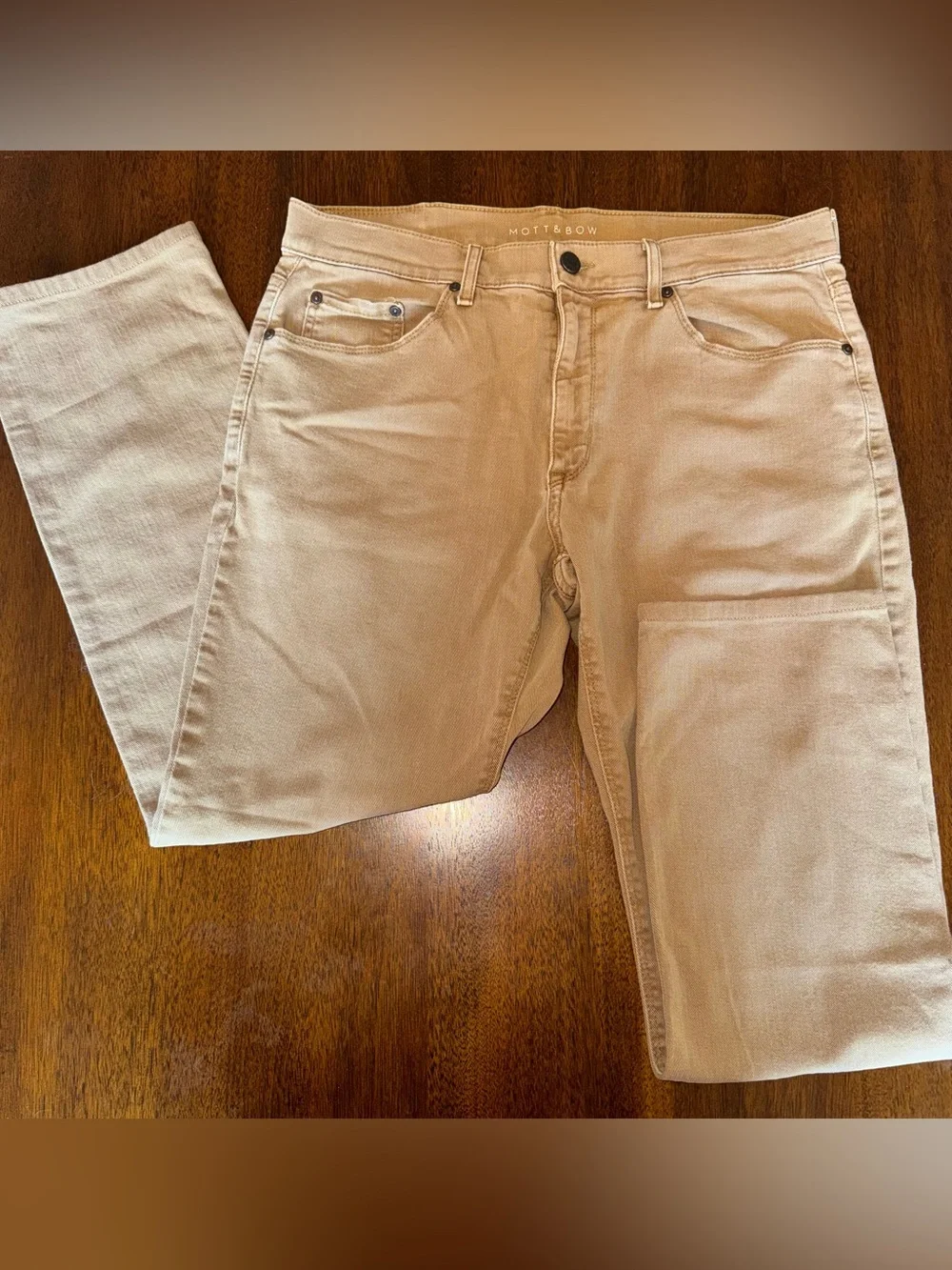 Mott & Bow Slim Mercer Jeans Khaki Men’s Size 34 x 30